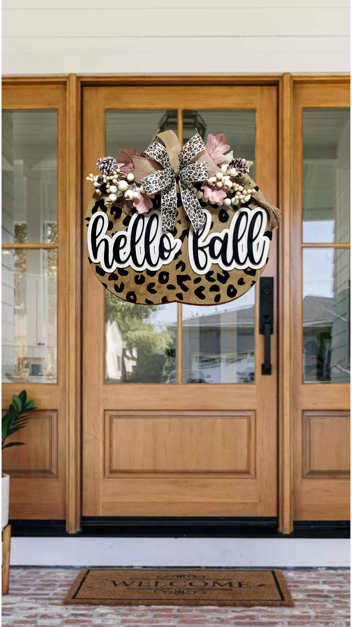Hello Fall Cheetah Print