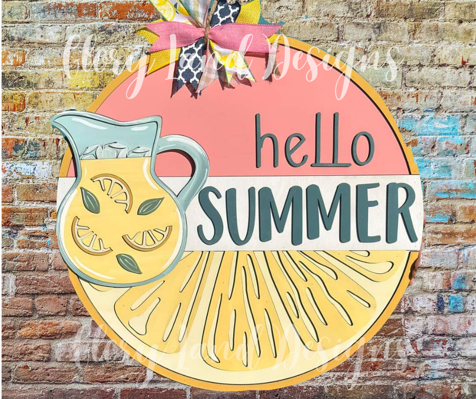 Hello Summer Pitcher of Lemonade