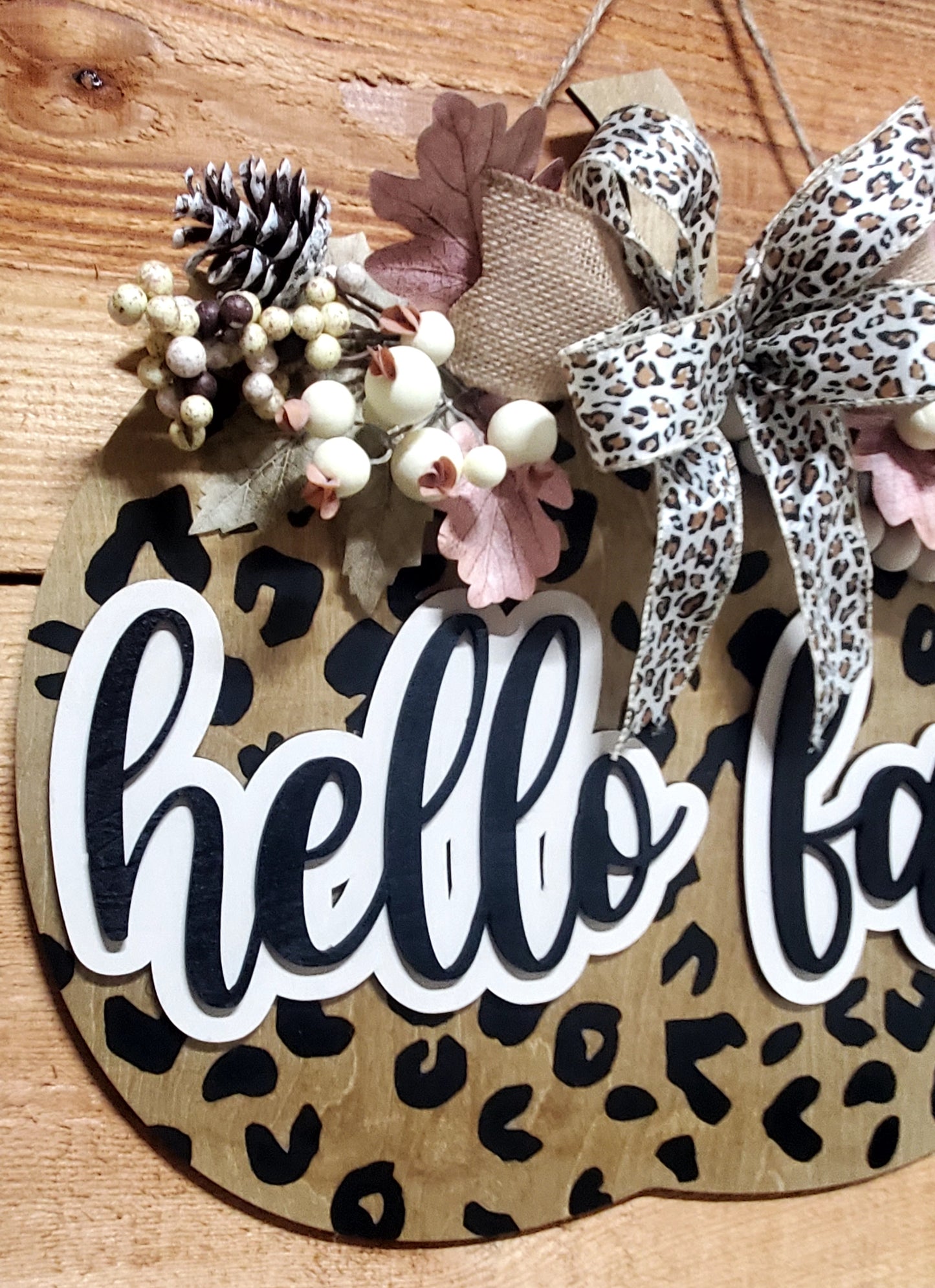 Hello Fall Cheetah Print