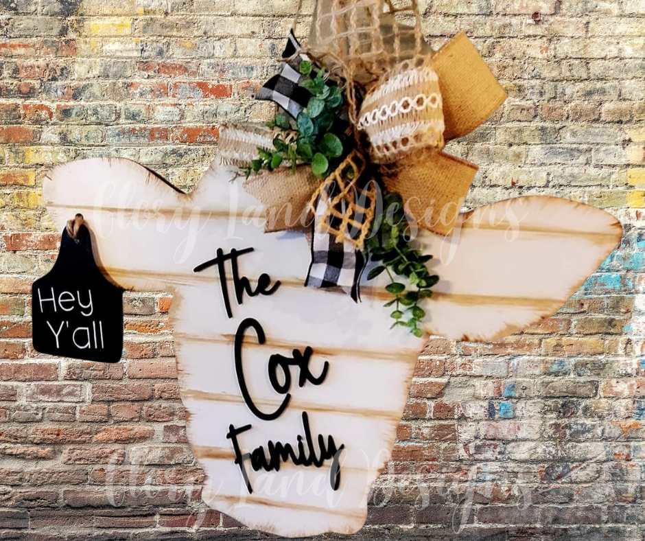 Shiplap Cow Head