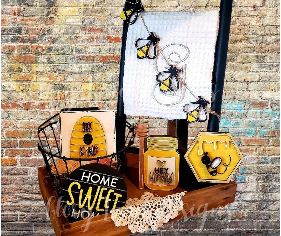 Honey Bee Tier Tray Set