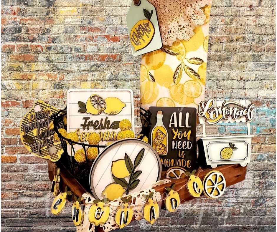 Lemonade Stand Tier Tray set