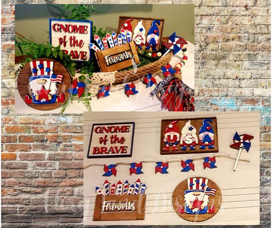 Gnome of the Brave Tier Tray Set
