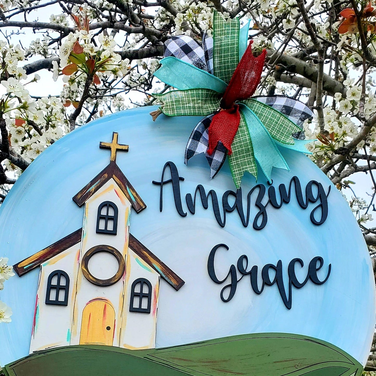 Amazing Grace Church Door Hanger