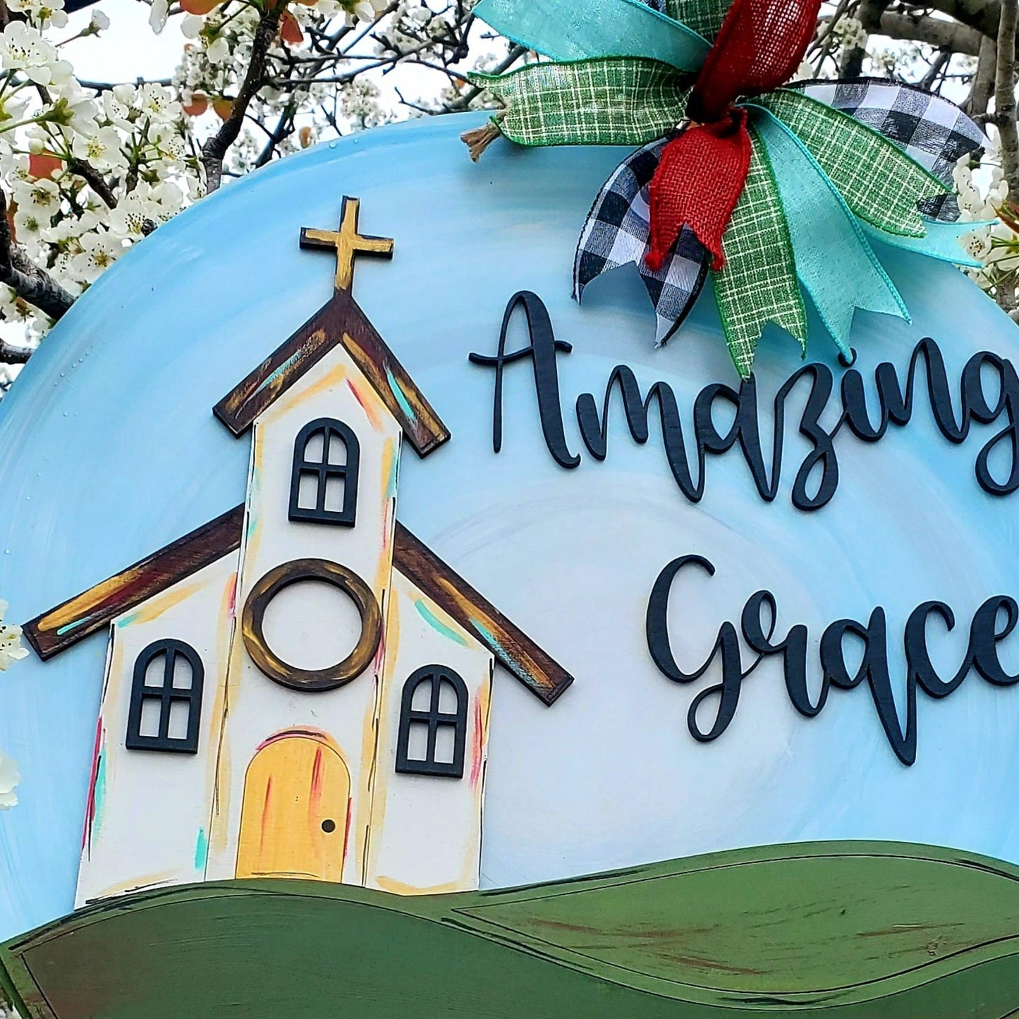 Amazing Grace Church Door Hanger